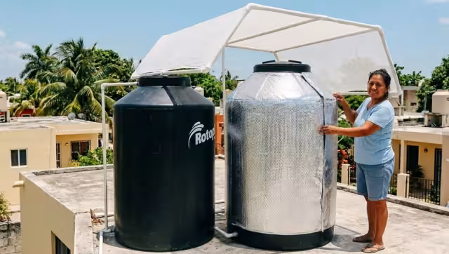 Se puede evitar que el agua de los tinacos se caliente en días calurosos