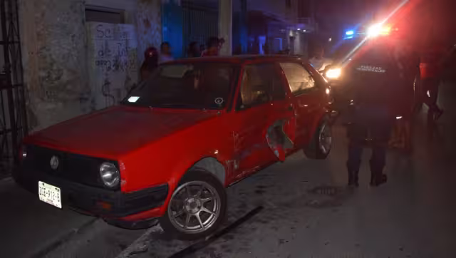 El accidente se registró justo en el cruzamiento con la calle 98  y 96
