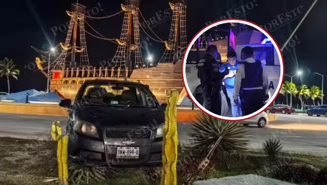 Sin lesionados, pero con daños: incidente vial en Playa Norte