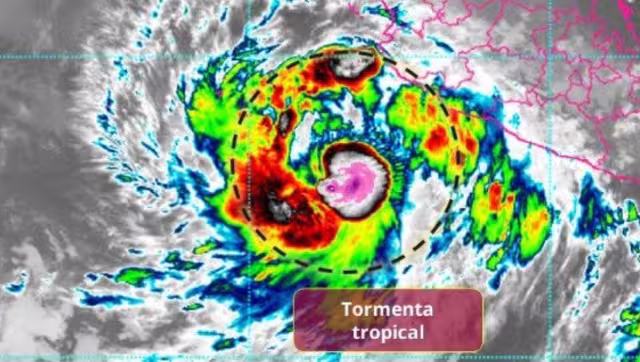 La Tormenta Tropical Priscilla se desplazará lentamente paralelo a las costas de Colima y Jalisco.