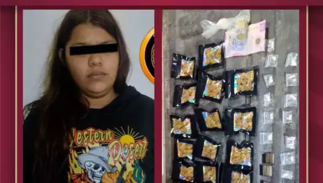 Una joven de 19 años fue detenida durante un operativo de la Policía Estatal.