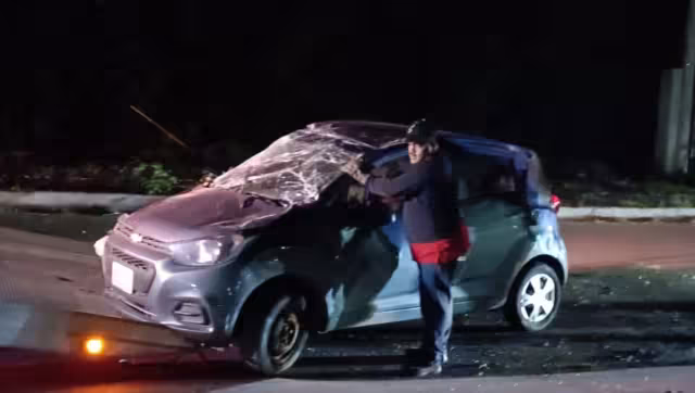 El conductor huyó del lugar pues se cree que estaba ebrio