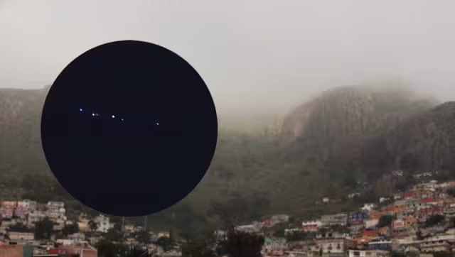 Las luces se trataban de personas realizando una caminata en el cerro