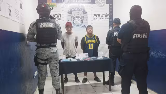 Los dos detenidos quedaron a disposición de la FGE
