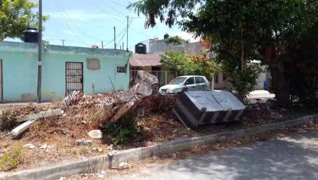 Vecinos denuncian que los camellones están llenos de muebles viejos y basura
