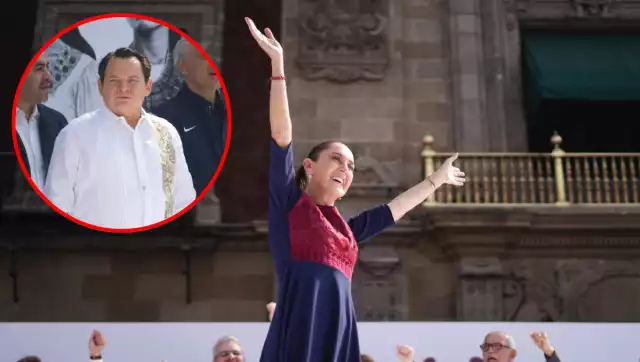 El mandatario estatal dedicó unas palabras a la presidenta Claudia Sheinbaum