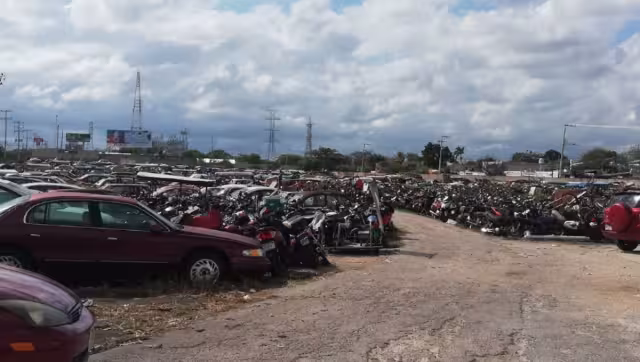 Se registra una saturación en los depósitos vehiculares en Yucatán