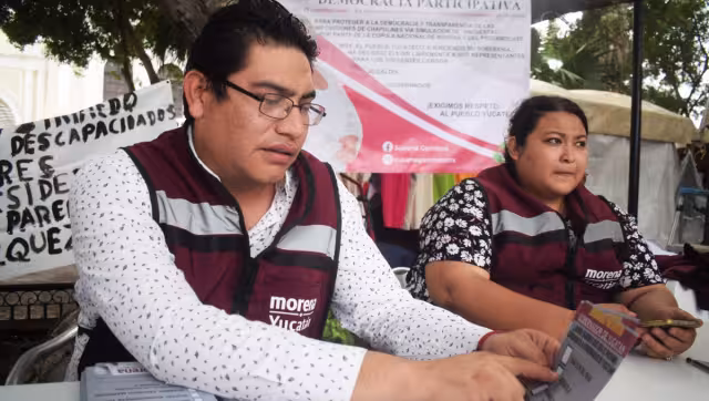 En la boleta aparece la leyenda “Democracia Participativa”