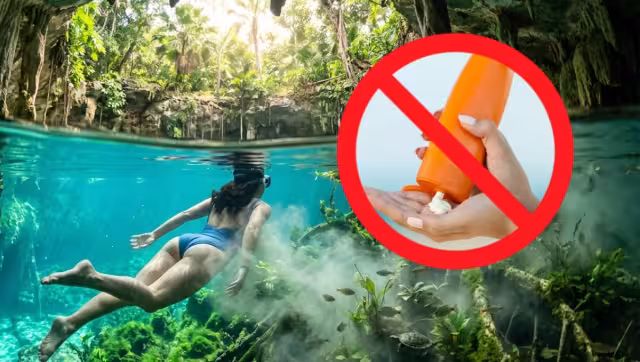 No se puede usar protector solar al visitar cenotes en Yucatán