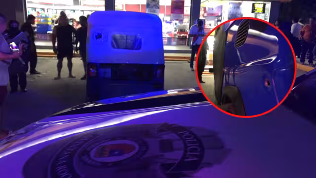 El mototaxi recibió ocho impactos de bala, pero el chofer está ileso