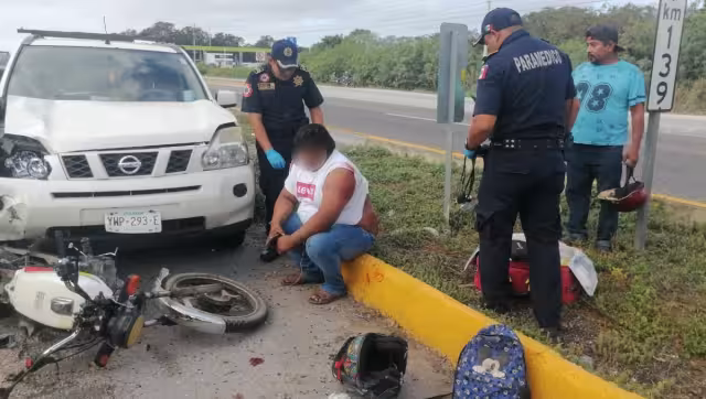 Al lugar llegó la policía municipal y la Guardia Nacional para tomar conocimiento del accidente