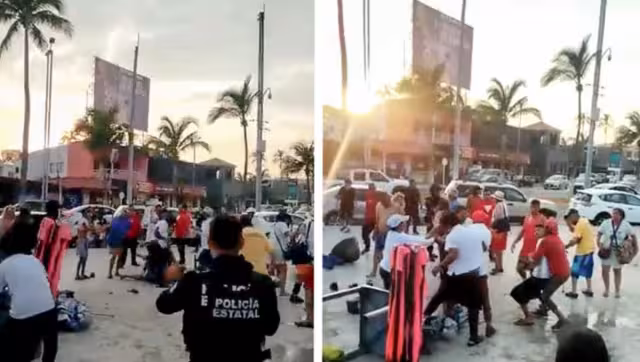 Meseros y comensales se enfrentan a golpes en playa de Veracruz