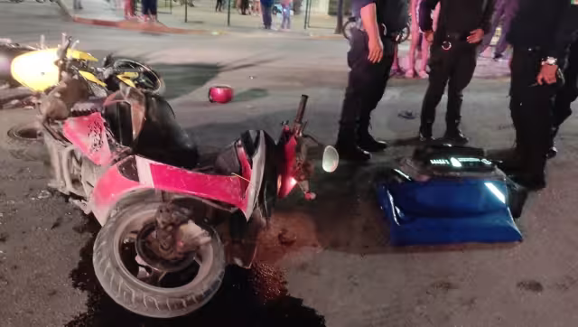 Las dos motocicletas implicadas presentaron graves daños