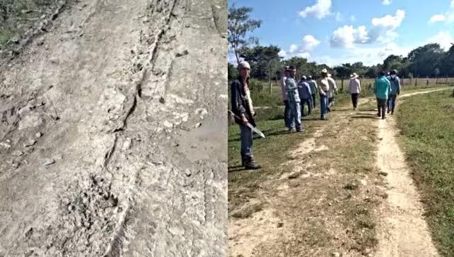 Son más de 12 kilómetros de terracería que es afectado por las familias
