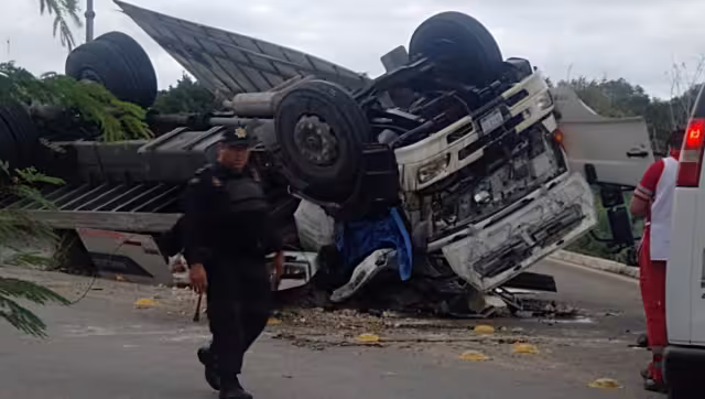Este hecho sucedió alrededor de la 11.00 AM, de este sábado, en la carretera Mérida-Chetumal