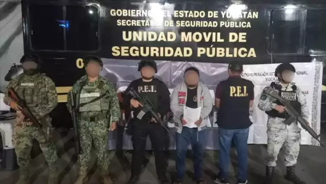 El hombre fue detenido por la SSP y fuerzas federales