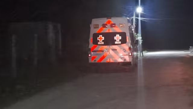 El hombre fue trasladado al hospital