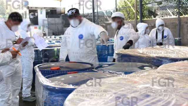 Durante el operativo se destruyeron 27 toneladas con 874 kilogramos y más de 77 mil litros de diversos compuestos químicos