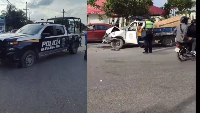 La patrulla al parecer se paso el alto