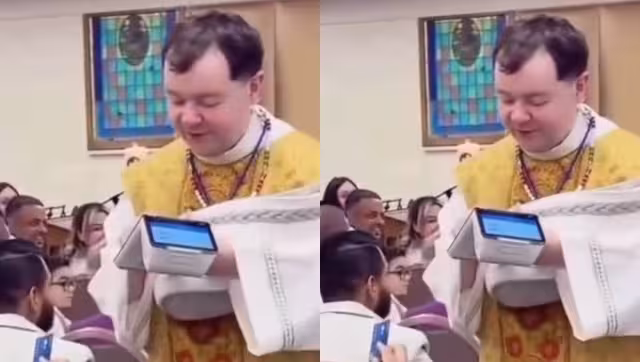 Padre se hace viral en redes sociales por pedir limosna con terminal bancaria: VIDEO