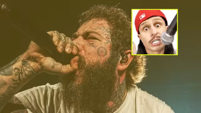 Post Malone rinde homenaje a Oliver Tree en medio de su concierto.
