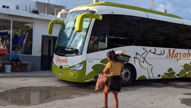 La mujer alteró el orden en la terminal de camiones de José María Morelos