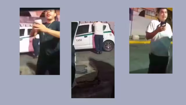 Taxistas de Cancún acosan y amenazan a conductor de Uber
