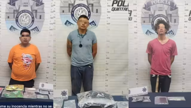 Los tres fueron capturados en Playa del Carmen