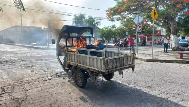 El incendio comenzó por una falla mecánica