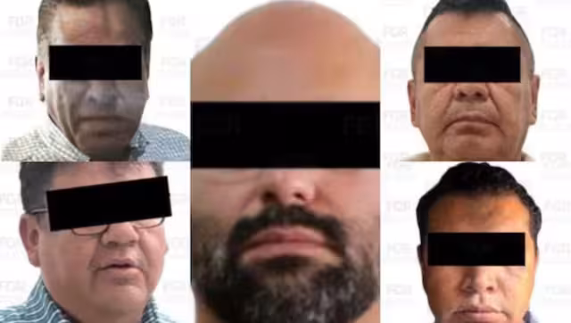 La FGR acusa a los detenidos de presunta delincuencia organizada y de haber sostenido reuniones con Júpiter Araujo Bernard, alias “El Barbas”