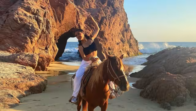 En su visita al mini arco de San José. Foto: Especial