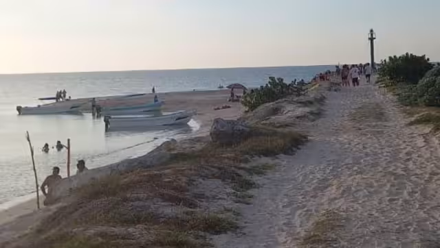 La corriente de la bocana de Chuburná pone en riesgo a bañistas