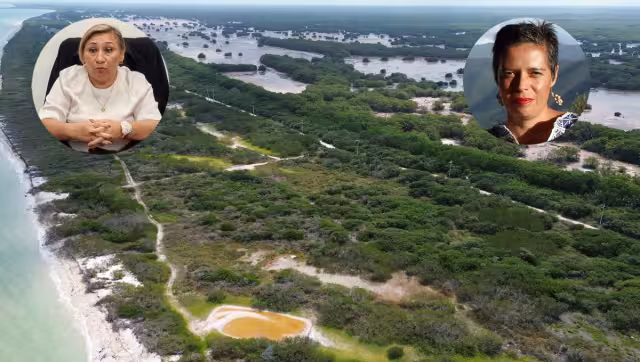 El camino exclusivo corre paralelo a la línea costera y sólo es accesible para quienes tienen un inmueble dentro del polígono