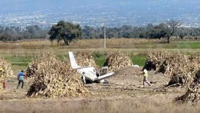 Aeronave cae en Huejotzingo, Puebla, se reportan tres personas fallecidas
