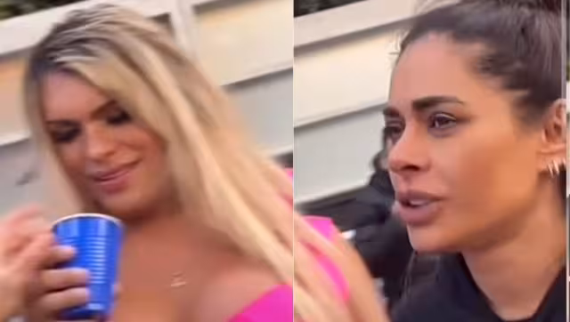 Wendy no dejó de beber durante toda la fiesta. Foto: Especial