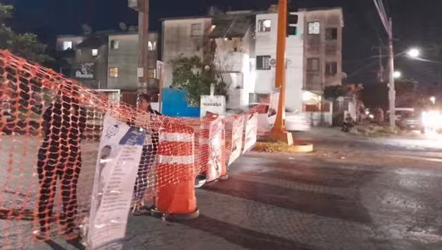 La protesta se llevó a cabo cerca de los juzgados