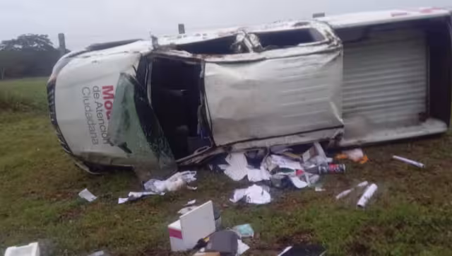 En el accidente ninguno de los tres pasajeros salió herido