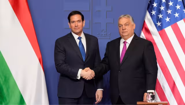 Marco Rubio, secretario de Estado de Estados Unidos y Viktor Orbánk, Primer Ministro de Hungría