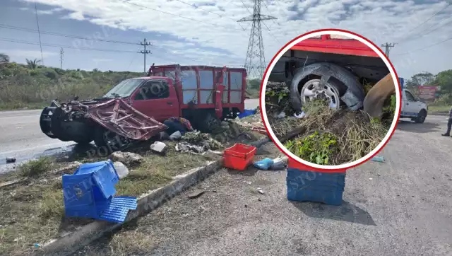 Estallido de neumático provoca accidente en tramo Ciudad del Carmen