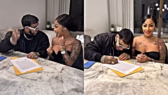 Luego de casi seis meses de noviazgo, Anuel AA contrajo matrimonio con la también cantante Yailin La Más Viral. Foto: Especial