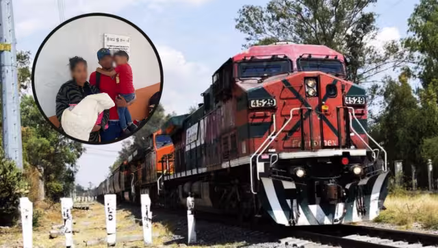 La mujer fue bajada y llevada a un hospital en Aguascalientes para ser atendida