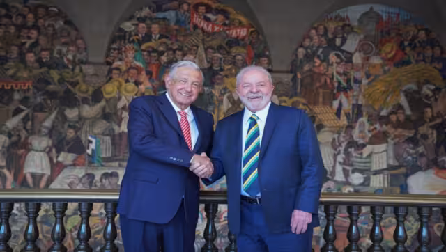 El presidente Andrés Manuel López Obrador (AMLO) recibió a el exmandatario de Brasil, Lula da Silva, en Palacio Nacional, en un encuentro amistoso
