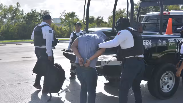 El hecho ocurrió en Puerto Cancún. El detenido podría ser miembro del Cártel de Sinaloa.