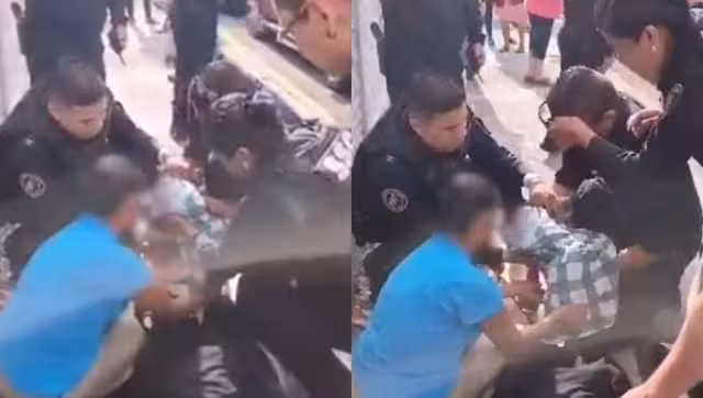 La mujer fue atendida y trasladad a un hospital junto a su bebé