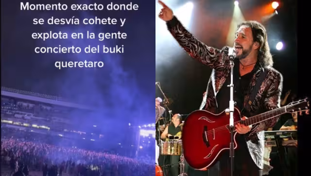 Durante concierto de Marco Antonio Solís, pirotecnia cae entre el público queretano