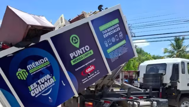 Los contenedores facilitan el reciclaje y mantienen a Mérida más limpia