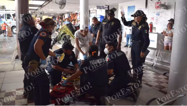 El hombres se cortó las venas y el cuello dentro de la terminal de autobuses de Progreso
