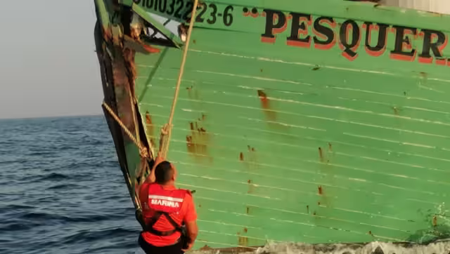No hubo lesionados en este choque en altamar