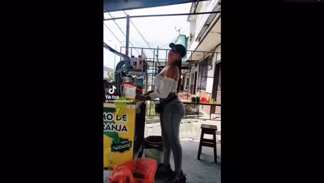 Vendedora de jugos enamora a miles de usuarios en TikTok