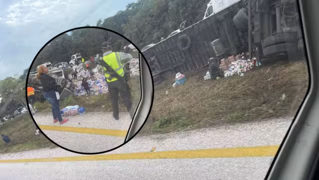 Habitantes rapiñaron el cargamento del tráiler